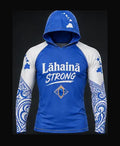Ocean Blue / White rashguard front