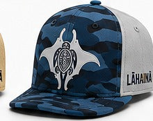 Blue Camo / Light Gray cap