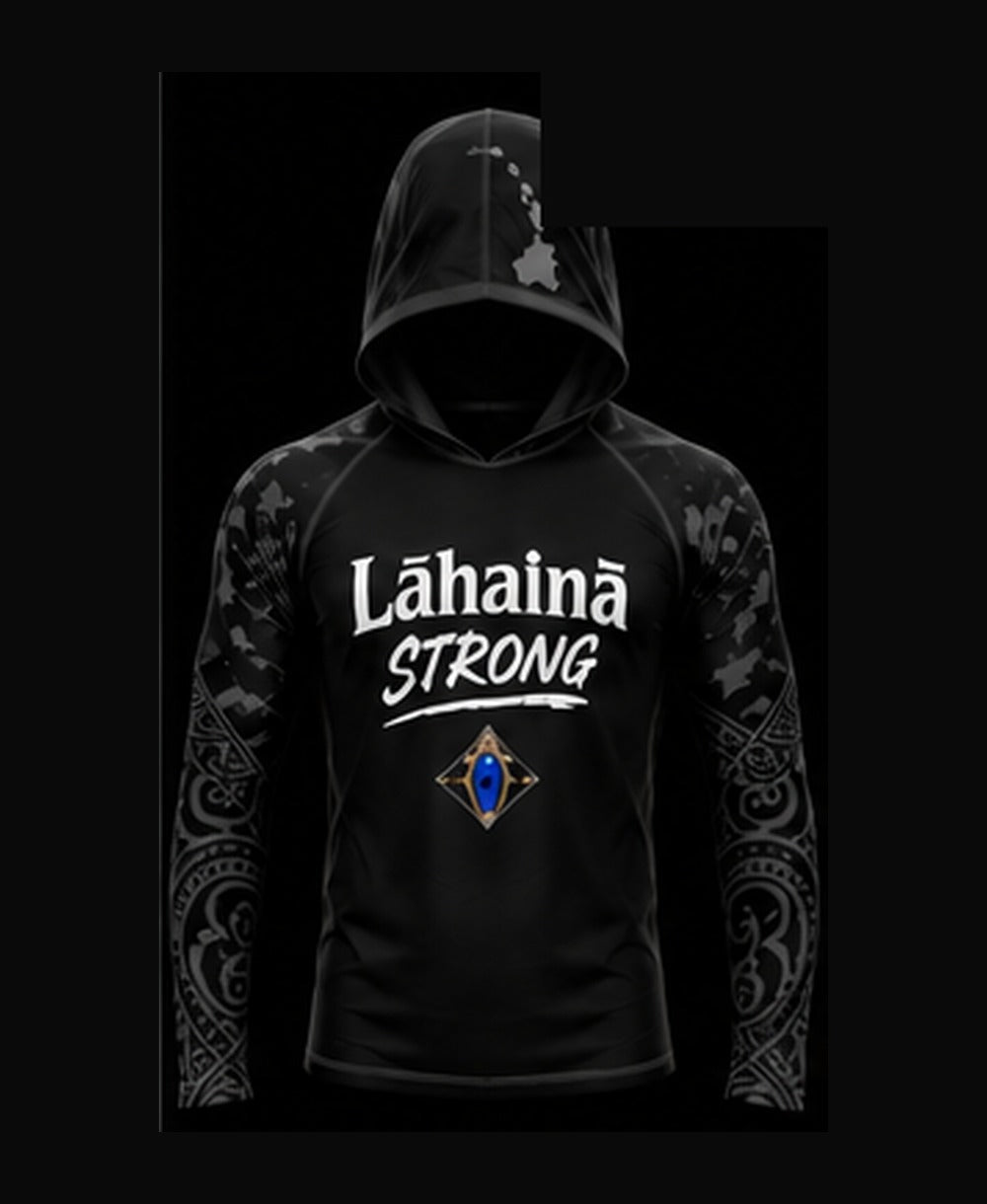 Deep Black / Light Black rashguard front