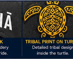 Turtle badge detail