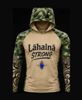 Tan / Green Camo rashguard front