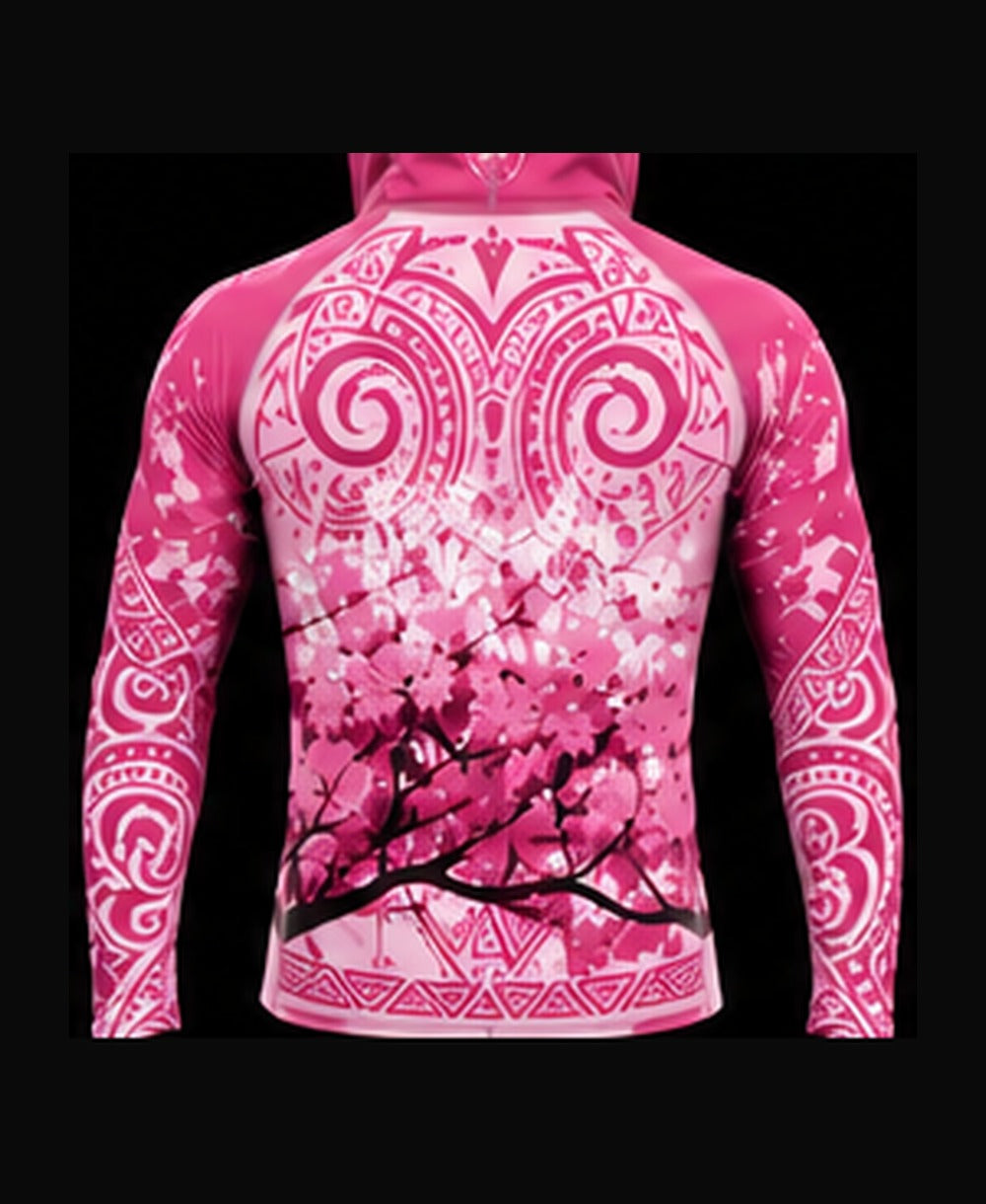 Light Pink / Hot Pink rashguard back