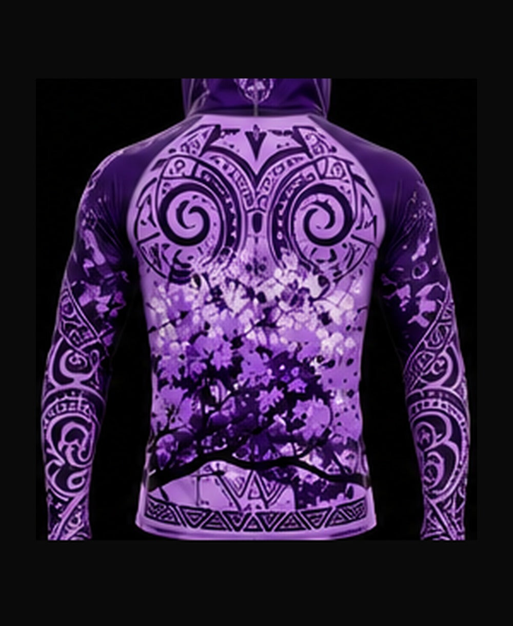 Light Purple / Deep Purple rashguard back