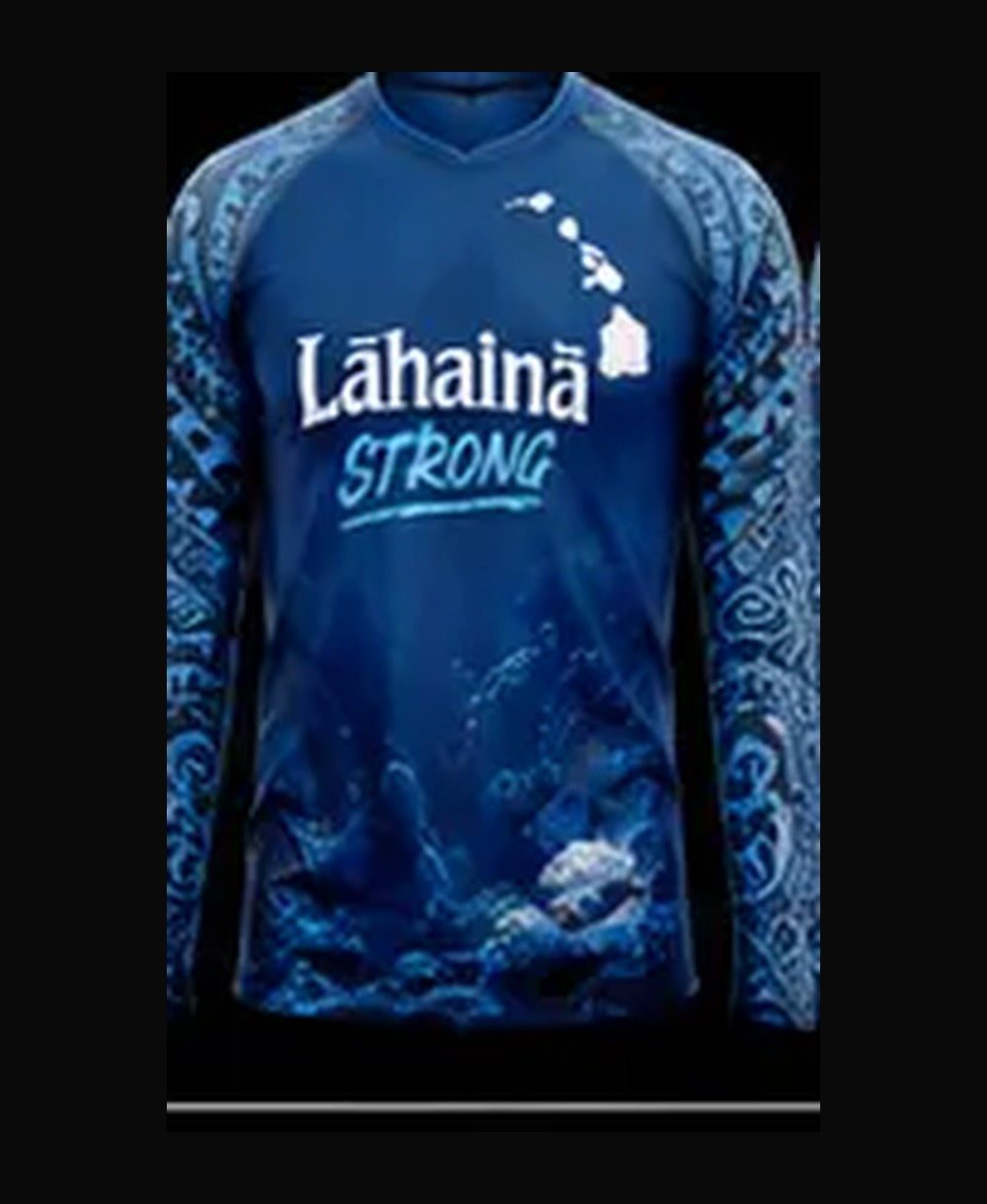 Octopus Royal Blue rashguard front