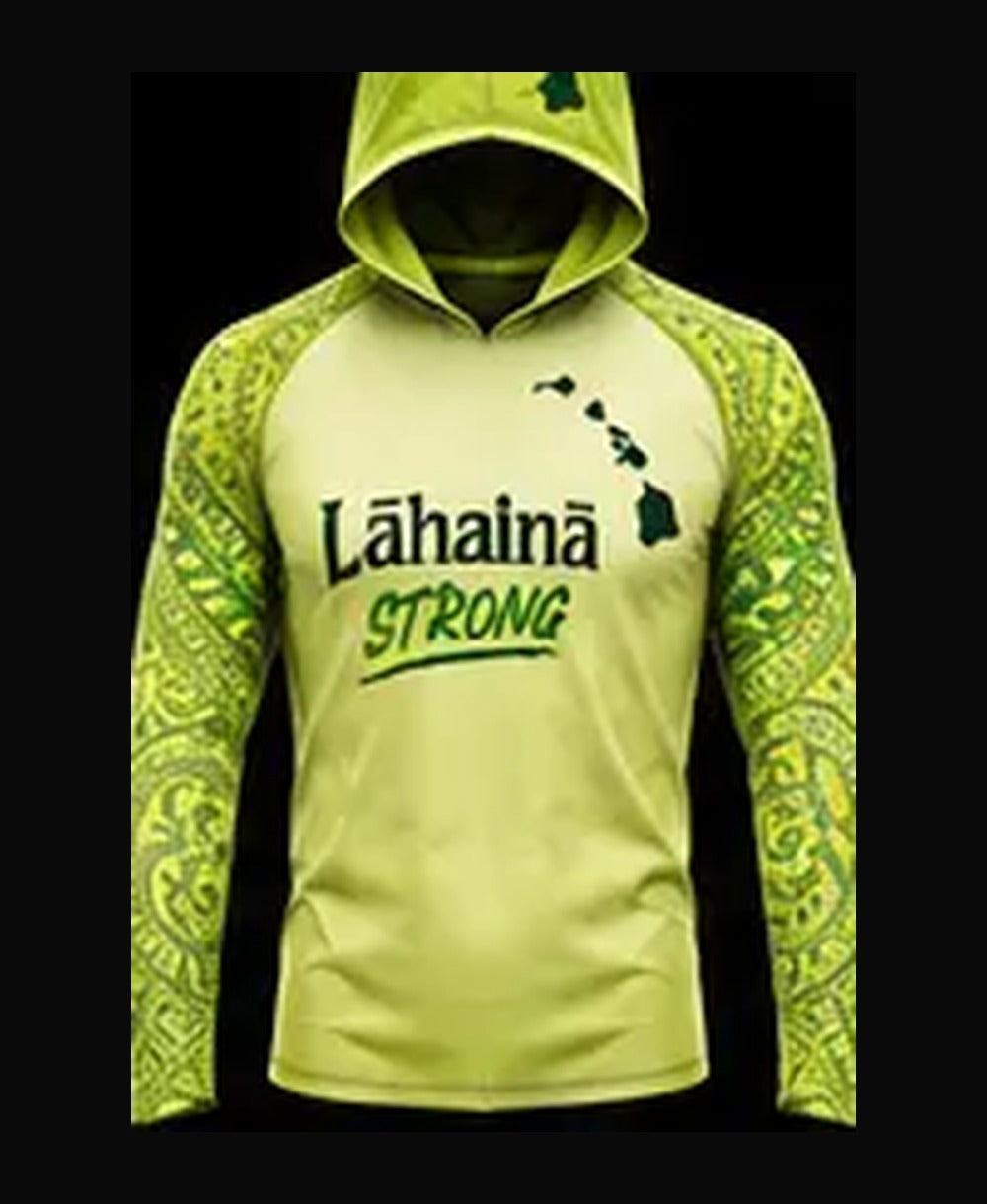 Pineapple Lime Green rashguard front