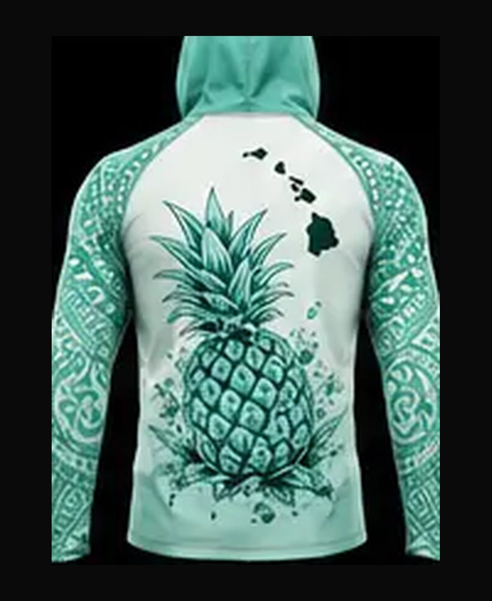 Pineapple Mint rashguard back