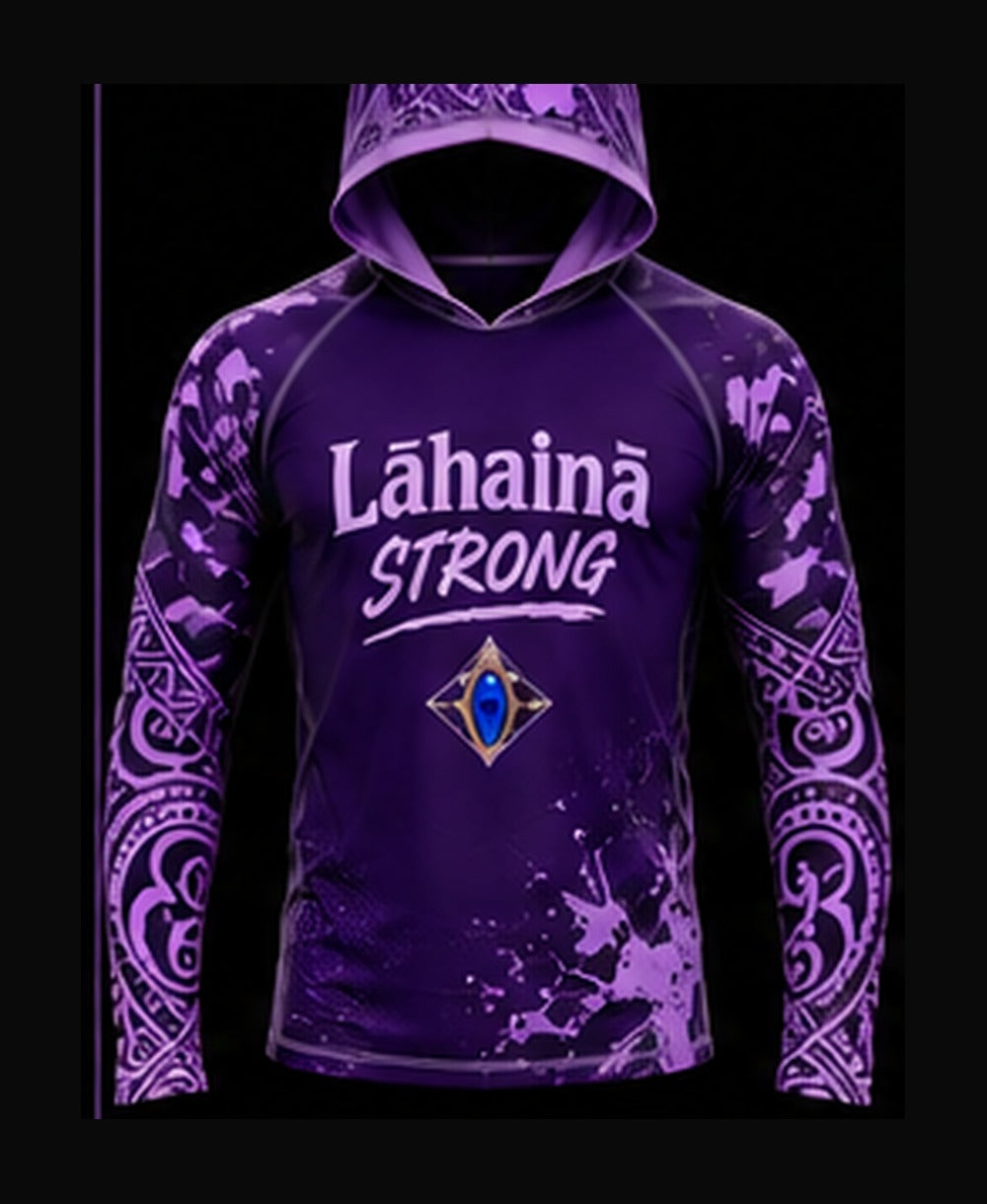 Deep Purple / Light Purple rashguard front