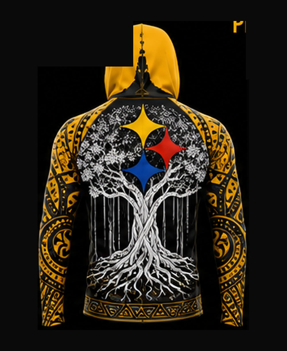 Black / Steel Gold rashguard back