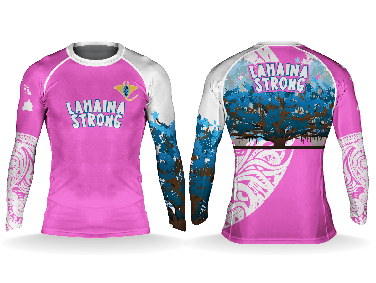 Pink Lahaina Strong banyan tree tee