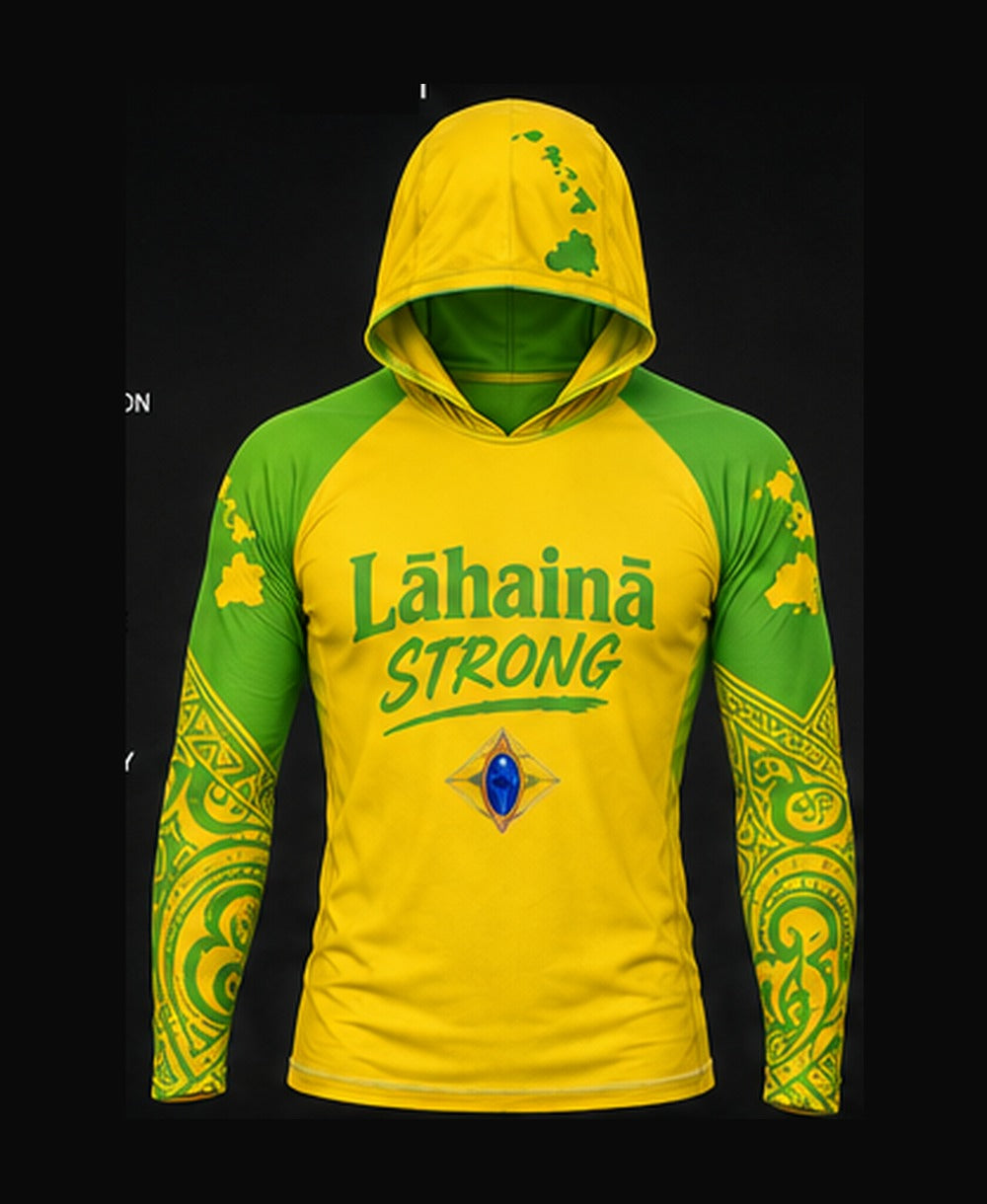 Yellow / Bright Green rashguard front